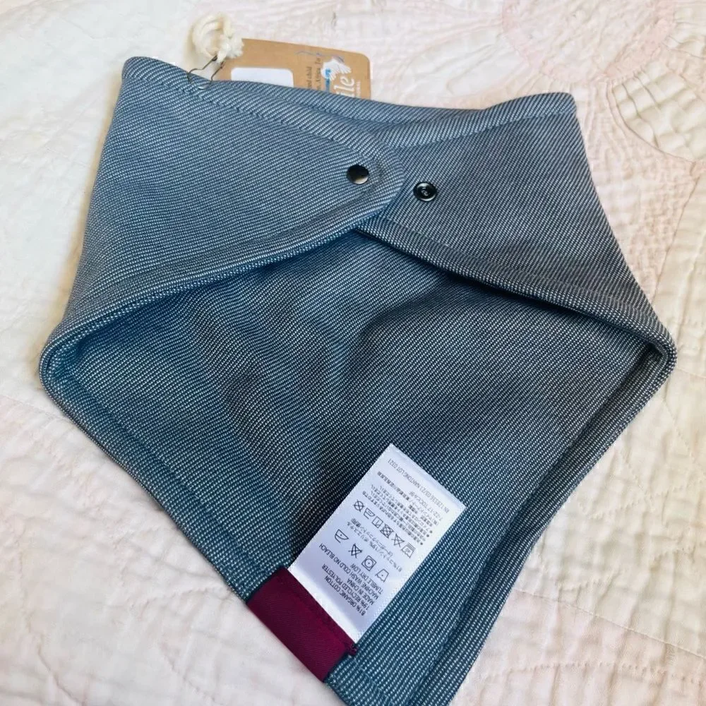 Milkbarn | new with tags | Kerchief Bib in denim blue